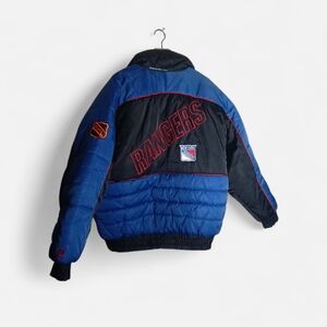 Pro Player New York Rangers black & STARTER Blue and Black Rangers Puffer